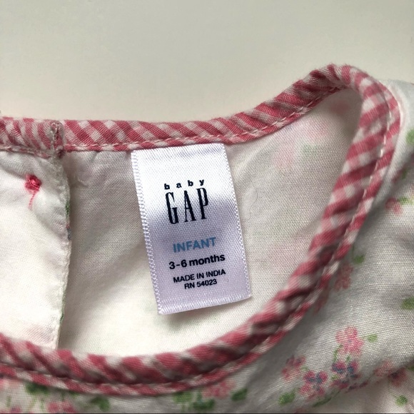 Baby Gap Sleeveless Ruffle Floral Dress - Girls 3-6M - Picture 10 of 13